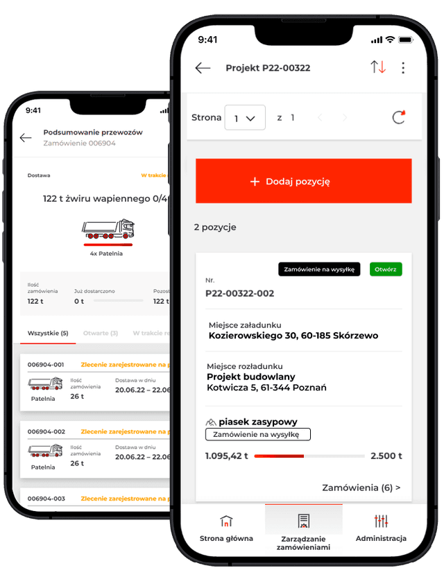 Schüttflix | Aplikacja do kruszyw, przewozu i usuwania odpadów